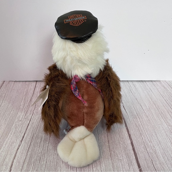 Harley Davidson Plush Stuffy Bald Eagle TonyToy Tags Vtg Bird Toy Like New Soft - Picture 4 of 11